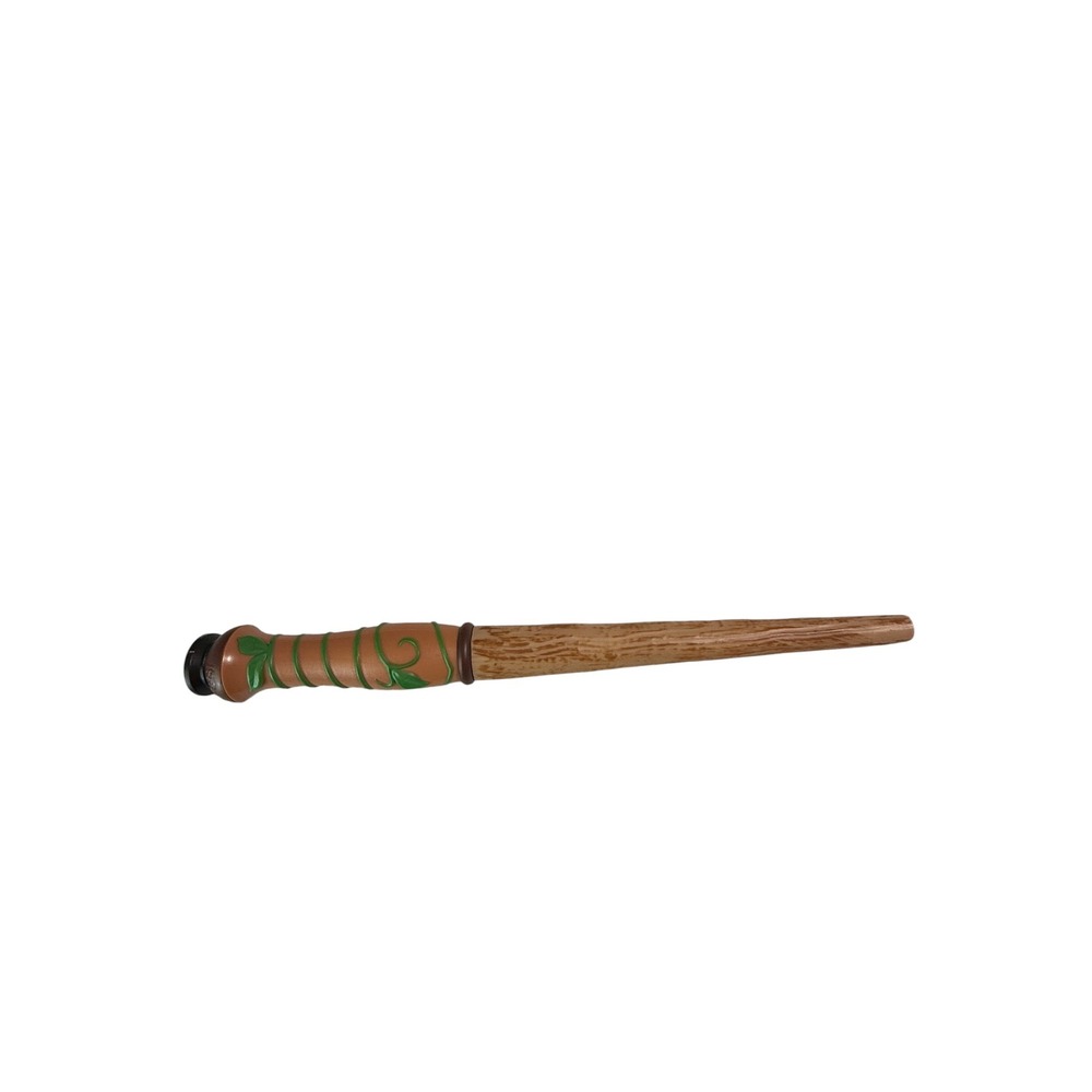 MagiQuest Great Wolf Lodge Interactive Wand Brown Wood Grain Green Leaf Vine